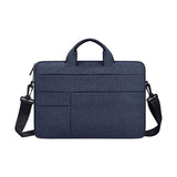 NNEDSZ 14.1-15.4 Inch Portable Laptop Shoulder Bag in Oxford Cloth & Nylon - Navy Blue