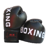 NNEDSZ Junior Boxing Training Gloves For Sanda Fighting - Letter Pattern - Red