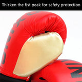 NNEDSZ Junior Boxing Training Gloves For Sanda Fighting - Letter Pattern - Red