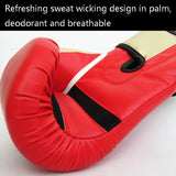 NNEDSZ Junior Boxing Training Gloves For Sanda Fighting - Letter Pattern - Red