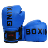 NNEDSZ Junior Boxing Training Gloves For Sanda Fighting - Letter Pattern - Red
