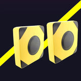 NNEDSZ Thickened Square Boxing Wall Target - Magic Stickers - 40X40X10 - Yellow Black