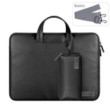 NNEDSZ 15 Inch Waterproof Laptop Bag with Power Pack and Inner Pouch - Brown