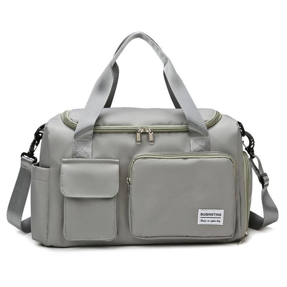 NNEDSZ Waterproof Gym Bag for Travel - Size l - Light Grey