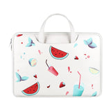 NNEDSZ 14.1-15.4 Inch Lightweight Printed Laptop Bag in Pu Material - Ice Cream