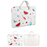 NNEDSZ 14.1-15.4 Inch Lightweight Printed Laptop Bag in Pu Material - Ice Cream