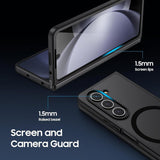 NNEDSZ Ultra-Thin Translucent Magsafe Case For Samsung Galaxy Z Fold4 - Black