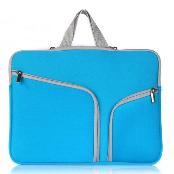 NNEDSZ 13 Inch Multi-Pocket Laptop Liner Bag For Diving Material Computer - Blue