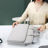 NNEDSZ 14.1-15.4 Inch Waterproof Laptop Bag - Durable and Stylish - Khaki
