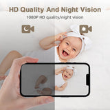 NNEDSZ Wireless Baby Camera With Night Vision And Temperature Sensor