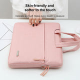 NNEDSZ 13.3 Inch Inner Bag for Handbag or Laptop with Shoulder Strap and Power Bag - Pink