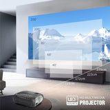 NNEDSZ Portable Home Theater Projector - 200 Ansi Lumens - 1080P Hd - Basic Version