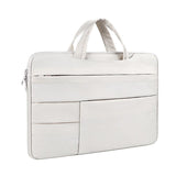 NNEDSZ 15.6 Inch Waterproof Laptop Bag - Wearable - Creamy-White