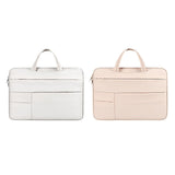 NNEDSZ 15.6 Inch Waterproof Laptop Bag - Wearable - Creamy-White