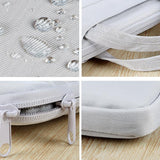 NNEDSZ 15.6 Inch Waterproof Laptop Bag - Wearable - Creamy-White