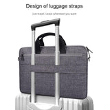 NNEDSZ 15.4 Inch Laptop Handheld Briefcase Storage Bag - no Shoulder Strap - Black