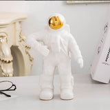 NNEDSZ Salute Astronaut Ceramic Vase - Tabletop Decor with Dried Flowers - White