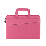 NNEDSZ 15.6 Inch Multi-Compartment Laptop Sleeve With Waterproof Storage - Rose Pink