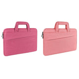 NNEDSZ 15.6 Inch Multi-Compartment Laptop Sleeve With Waterproof Storage - Rose Pink