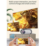 NNEDSZ 720P Home Theater Projector - 200 Ansi Lumens - Silver Grey