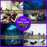NNEDSZ Portable Mini Projector - 80 Lumens 1080P Support 320X240 Pixels