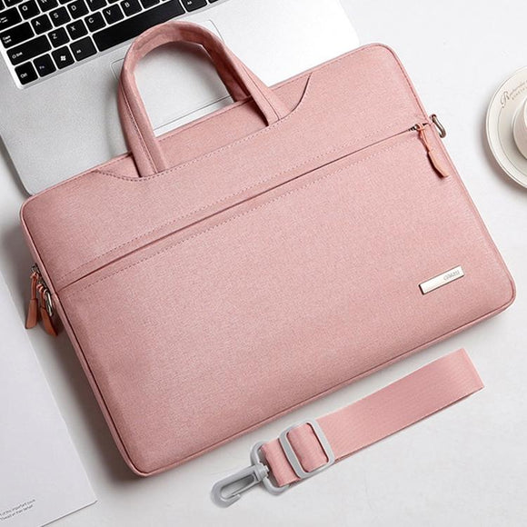 NNEDSZ 15.6 Inch Inner Bag with Shoulder Strap for Handbag or Laptop - Pink