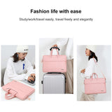 NNEDSZ 15.6 Inch Inner Bag with Shoulder Strap for Handbag or Laptop - Pink