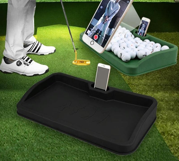 NNEDSZ Black Character Pattern Golf Service Box with Phone Stand - 100 Balls - Black Pgm
