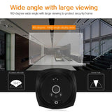 NNEDSZ Smart Cat Eye Video Doorbell With 4.5 1080P Hd Screen Night Vision & Motion Detection - Black