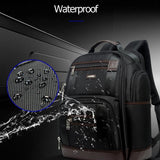 NNEDSZ Large Capacity Multi-layer Laptop Backpack with Breathable Design - 15.6 Inch Black - 35x20x43cm