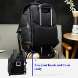 NNEDSZ Large Capacity Multi-layer Laptop Backpack with Breathable Design - 15.6 Inch Black - 35x20x43cm