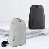 NNEDSZ Adjustable Sports Chest Bag Lightweight & Versatile - Elegant Grey