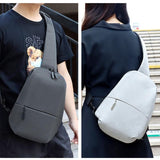 NNEDSZ Adjustable Sports Chest Bag Lightweight & Versatile - Elegant Grey
