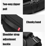 NNEDSZ Waterproof Men Messenger Bag With Usb Charging Port Multifunctional Design - Black