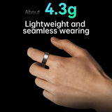 NNEDSZ Smart Ring With Heart Rate Blood Oxygen Sleep & Sports Modes - Size 9