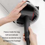 NNEDSZ Complete Accessories Storage Bag For Dyson Hair Dryer - Grey