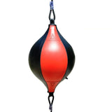 NNEDSZ Adult Hanging Speed Ball For Boxing Fitness - Free Punching Bag - Drawstring Red & Black