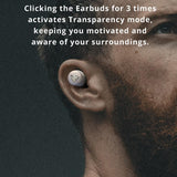 NNEDSZ Wireless Anc Bluetooth Gaming Earbuds With Active Noise Reduction - White