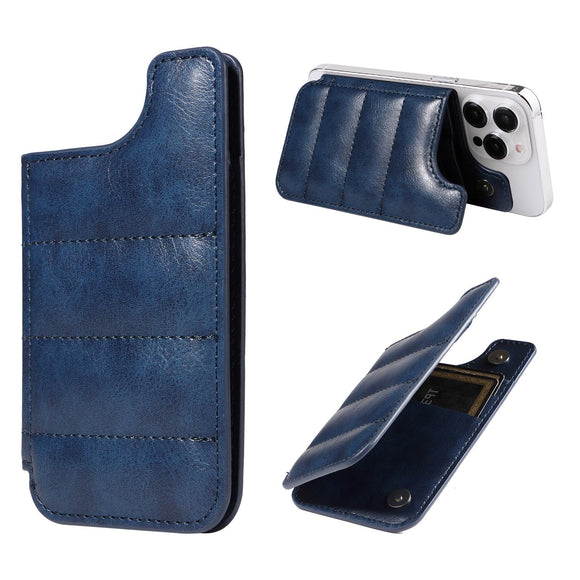 NNEDSZ Vintage Cow Print Sewing Card Phone Sticker - Blue