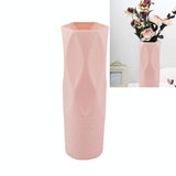NNEDSZ 3-piece Plastic Vase Set for Dry and Wet Flower Arrangements and Floral Decor - Gray