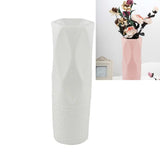 NNEDSZ 3-piece Plastic Vase Set for Dry and Wet Flower Arrangements and Floral Decor - Gray