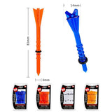 NNEDSZ 30 Adjustable Golf Tees with 83mm Height Limit - Set of 30 - Orange