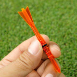 NNEDSZ 30 Adjustable Golf Tees with 83mm Height Limit - Set of 30 - Orange