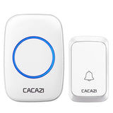 NNEDSZ Wireless Waterproof Music Doorbell - 1 To 1 Battery Type - White