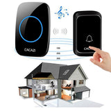 NNEDSZ Wireless Waterproof Music Doorbell - 1 To 1 Battery Type - White