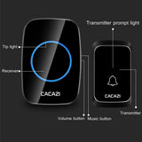 NNEDSZ Wireless Waterproof Music Doorbell - 1 To 1 Battery Type - White