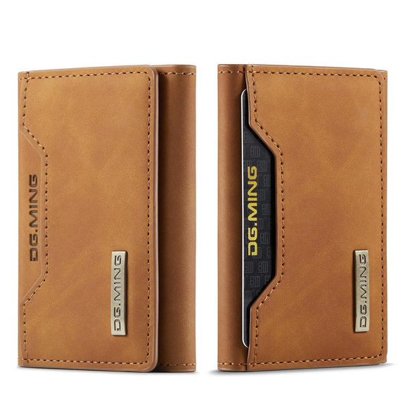 NNEDSZ 3 Fold Card Bag For Dg.Ming M2 Series Compact & Stylish - Brown