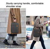 NNEDSZ 13 Inch Vertical Laptop Bag - Handheld Shoulder Crossbody - Dark Blue