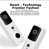 NNEDSZ Wireless Smart Doorbell With Two-Way Intercom & Night Vision - Battery Powered