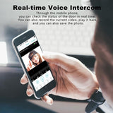 NNEDSZ Wireless Smart Doorbell With Two-Way Intercom & Night Vision - Battery Powered